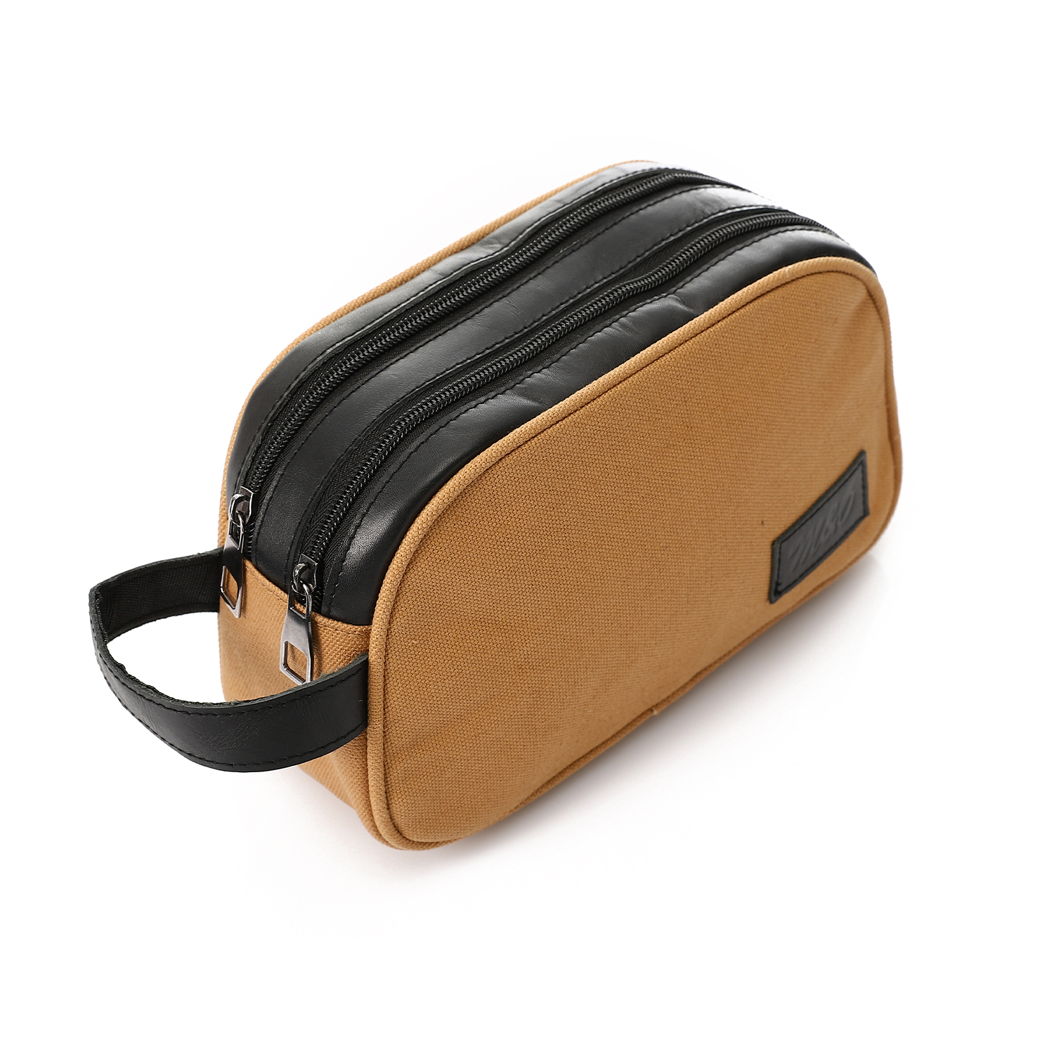 حقيبة يد رجالية بسحّابين - بيج 3035