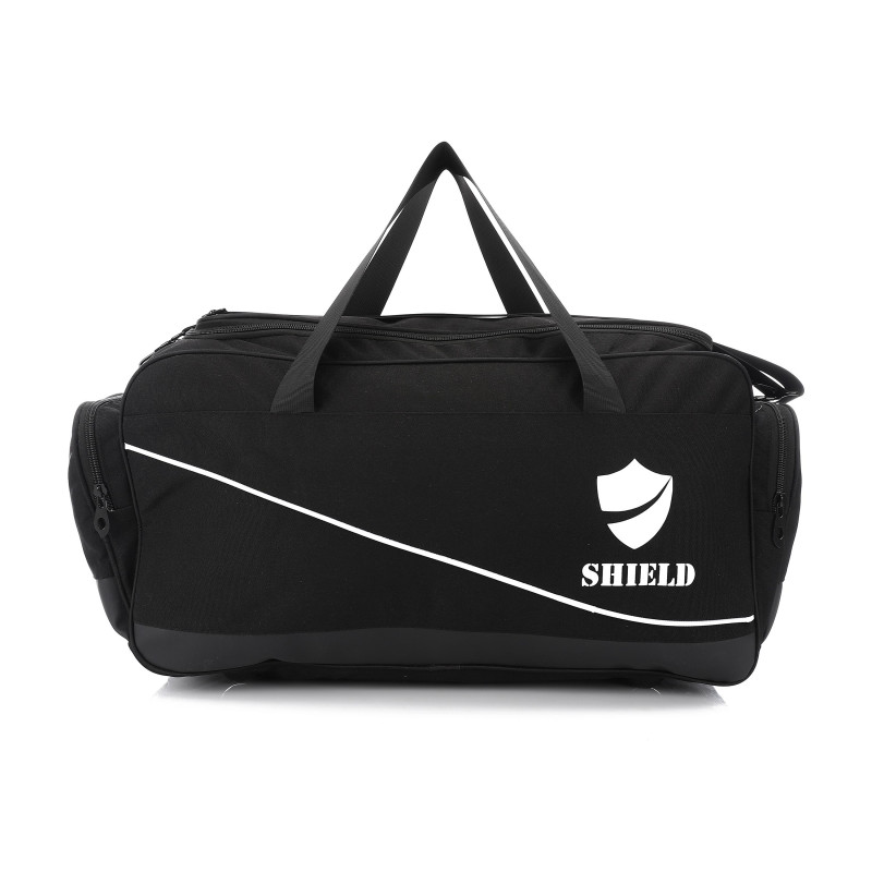 Pro Training bag with Front Logo Side Pocket Holdall Duffle Bag - Black
